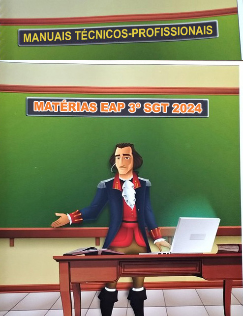 KIT COM 2 APOSTILAS EAP 3º SARGENTOS 2024 – MATÉRIAS E MTPs